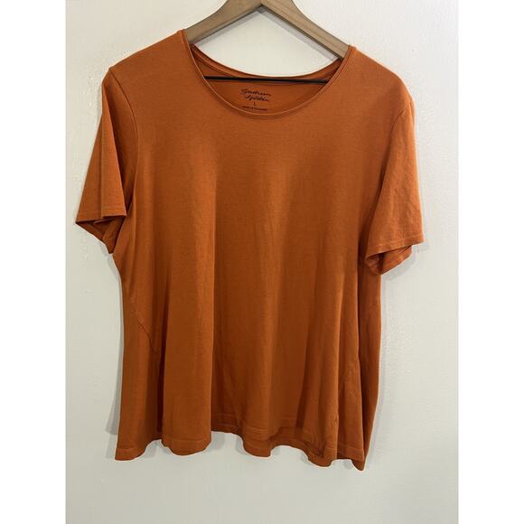 Gudrun Sjoden Top Tee L Lagom Minimalist Quiet Luxury Scandi Lagenlook Basic Y2K - Picture 1 of 13